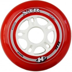HYPER - Roues Rollers (x8) - XTR - 90mm/84a - Rouge 