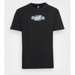 SANTA CRUZ - T-shirt - CONTEST OVAL FRONT - Black