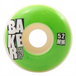 BAKER - Roues Skate (x4) - STACKED NEON - 52mm 