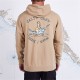 SALTY CREW - Sweatshirt à Capuche - SIREN OVERDYED FLEECE - Sandstone