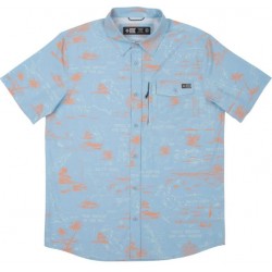 SALTY CREW - Chemise - PINNACLE SS WOVEN - Light Blue