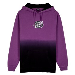 SANTA CRUZ - Sweatshirt Capuche - LINED OVAL DOT FRONT HOOD - Grape Dip Dye