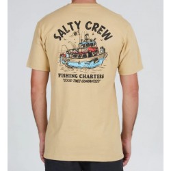 SALTY CREW - T.Shirt - FISHING CHARTERS PREMIUM - Camel