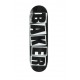 BAKER - Plateau 8.0 X 31.5" - BRAND LOGO  BLK/WHT