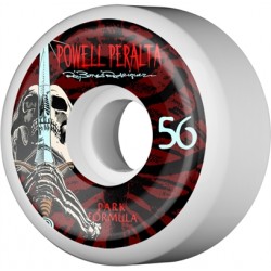 POWELL PETALTA WHEELS - Roues Skate (x4) - 56MM OVAL DRAGON 4 90A WHT