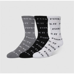 HUF - Chaussettes (x3) - FUCK IT - Multi Pack