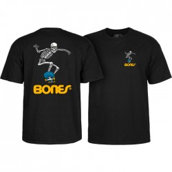 POWELL PERALTA - T.Shirt - SKATEBOARD SKELETON II - Black