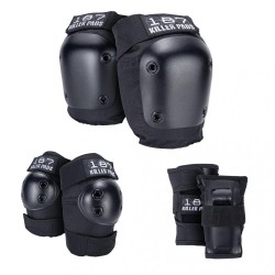 187 KILLER PADS - Protections - SIX PACK SET - Black