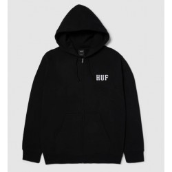 HUF - Sweat à Capuche Zip - HUF SET CLASSIC LOGO - Black