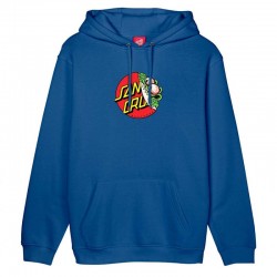 SANTA CRUZ - Sweat à Capuche - BEWARE DOT FRONT HOOD - Cobalt 