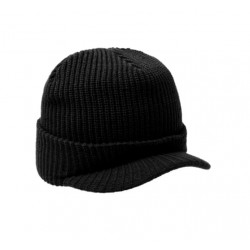 HUF - Bonnet - ONE STAR VISOR BEANIE - Black
