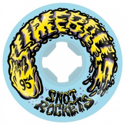 SANTA CRUZ - Roues Skate (x4) - SLIME BALLS SNOT ROCKETS - 53mm/95a - Blue