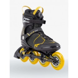 K2 SKATES - Rollers - FIT 90 BOA - Gray/Mustard